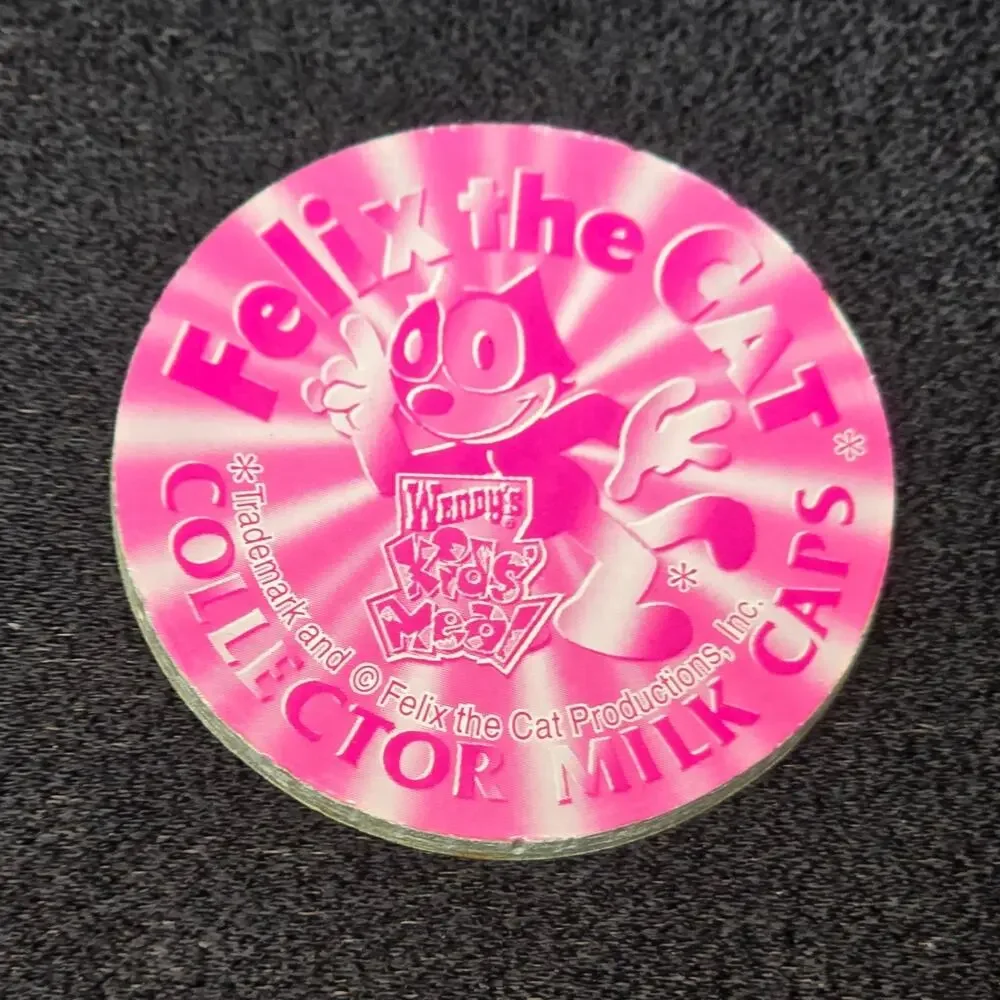 Vintage Felix the Cat Pogs Set of 12 Collectors Wendy's Kids Meal Milk Caps
